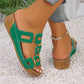 Sandalias de playa de plataforma con aberturas y puntera abierta para mujer, ideales para el verano.