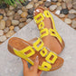 Sandalias de playa de plataforma con aberturas y puntera abierta para mujer, ideales para el verano.