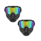 Máscara Goggle Facial Completa Desmontable – Protección Antiniebla y Antiviento