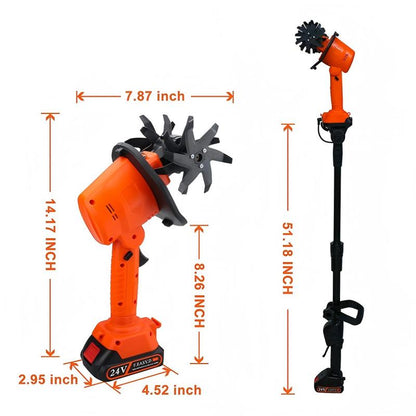 Conjunto de Tiller eléctrico inalámbrico portátil y recargable