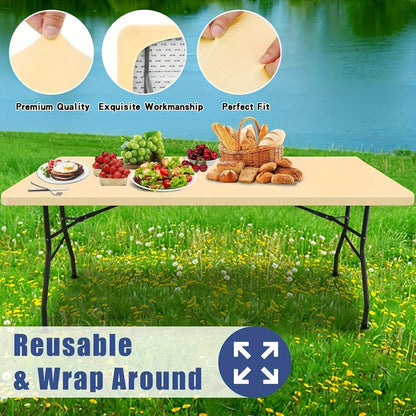 Mantel de Spandex Ajustable para Mesa Rectangular o Cuadrada