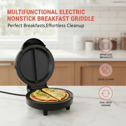 🍳 ¡50 % DE DESCUENTO AHORA! 🔥 Plancha Eléctrica Multifuncional Antiadherente para Desayunos – Ideal para Panqueques, Huevos y Bacon – Calentamiento Rápido y Fácil de Limpiar 🏕️