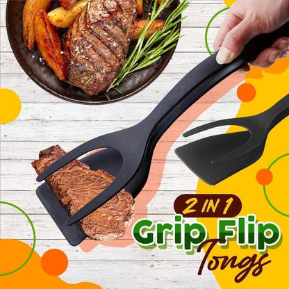 🍳🔥 ¡OFERTA 50% OFF! Pinzas 2 en 1 para Cocina – Voltea y Agarra Fácilmente