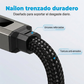 🔥OFERTA ESPECIAL 50% DE DESCUENTO🔥🔌 Cable de carga 4 en 1 con pantalla digital y llavero: carga rápida, resistente a las torceduras y compacto.
