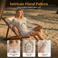 🌊🩱 Pareo de playa bohemio de ganchillo con borlas – transpirable, amplio y con estilo boho chic – ideal para la piscina, la arena o las vacaciones de verano – ajustable