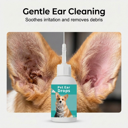 🔥Oferta por tiempo limitado: Gotas limpiadoras suaves para oídos de mascotas