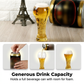Vaso de Cerveza de Gran Capacidad Ornamentado en Relieve