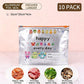 Bolsas de almacenamiento reutilizables de papel de aluminio con cierre hermético (10 piezas)