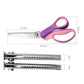 ✂️ Tijeras Dentadas Multiusos de Corte en Zigzag