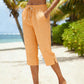 Pantalones capri de cuadros para mujer, ideales para el verano