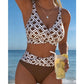 🌊👙 ¡OFERTA 50% OFF! Bikini de Dos Piezas con Estampado Geométrico – Estilo y Confianza en la Playa ☀️