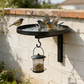Bañera para Pájaros de Metal Montada en Pared – Acabado Bronce Antiguo 🐦🛁🧱🏡