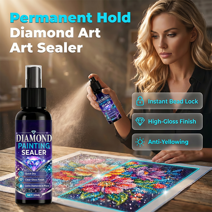 💎✨ Sellador para arte con diamantes: fija las cuentas, aporta un acabado brillante, se seca rápido y es duradero