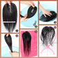 Toppers de Cabello Negro Natural con Clips para Mujer