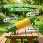 Soportes creativos para mazorcas de maíz con forma de dinosaurio