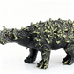 Soportes creativos para mazorcas de maíz con forma de dinosaurio