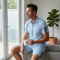 Conjunto de pantalones cortos de manga corta casual para hombres