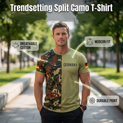 🔥 ¡Último día! 50% de descuento en la camiseta de camuflaje patchwork para hombre 🪖 Estilo militar informal, transpirable y cómoda para el uso diario y actividades al aire libre.