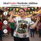 Camiseta de mujer con cuello en V y estampado de águila