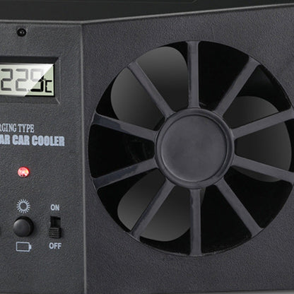 ☀️🚗 Ventilador Solar para Coche con Batería Recargable – Aire Fresco Sin Consumir Gasolina 🔋🌬️