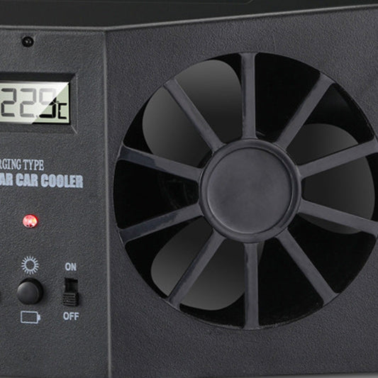 ☀️🚗 Ventilador Solar para Coche con Batería Recargable – Aire Fresco Sin Consumir Gasolina 🔋🌬️