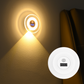 Luz nocturna inteligente LED con reloj y sensor de movimiento