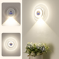 Luz nocturna inteligente LED con reloj y sensor de movimiento