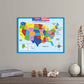 ⏳50% de descuento por tiempo limitado⏰Mapa mural didáctico de geografía para niños🗺️