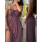 Vestido de tirantes finos con cordón ajustable para mujer