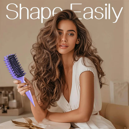 Cepillo desenredante ventilado para cabello rizado
