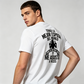 Camiseta de manga corta con estampado gráfico humorístico para hombre