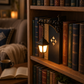🏮📚 Sujetalibros Luminoso Vintage – Farola Retro en Miniatura que Ilumina y Decora tu Estantería ✨🌃