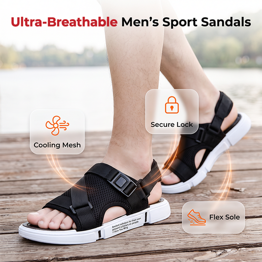 🔥50% DTO.👟 Sandalias Hombre Punta Abierta – Transpirables, Ligeras y Perfectas para el Verano ☀️🍃
