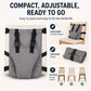 👶 Cinturón de Seguridad Portátil para Trona – Arnés de 5 Puntos | Tela Oxford Lavable | Ajustable | Compacto para Viajes ✅🍼