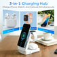 📱⌚🎧 Soporte Magnético Plegable 3 en 1 – Carga iPhone, Apple Watch y AirPods al Mismo Tiempo sin Cables 🔋✨