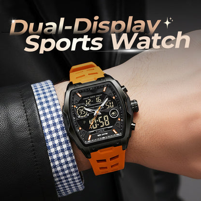 ⌚✨ Reloj Deportivo con Doble Pantalla — Analógico + Digital, Todo en Uno 💪
