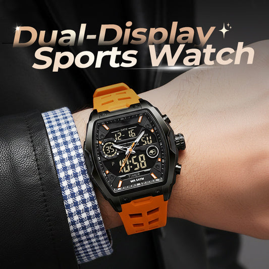⌚✨ Reloj Deportivo con Doble Pantalla — Analógico + Digital, Todo en Uno 💪