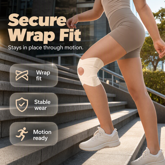 🦵💨 Rodillera Transpirable con Correa Cruzada – Soporte Firme, Tejido que no se Calienta y Ajuste Perfecto al Caminar 🏃‍♂️✨