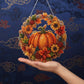 🎃✨ Corona Otoñal de Calabaza con Rombo – Kit DIY Completo, Cuelga y Decora tu Puerta con Encanto Rústico 🍂🏠