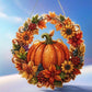 🎃✨ Corona Otoñal de Calabaza con Rombo – Kit DIY Completo, Cuelga y Decora tu Puerta con Encanto Rústico 🍂🏠
