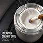 🛡️🔥 Cenicero Giratorio para Auto con Interior Cerámico – Apaga y Guarda Colillas sin Humo ni Olores, Diseño Anti-Vuelco 🚗✨