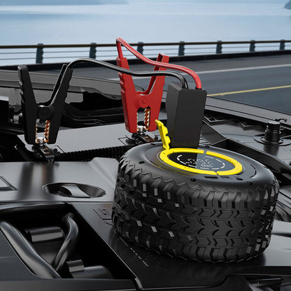 🚗⚡ Cargador de batería y inflador de llantas 2 en 1 para auto: listo para emergencias, práctico y multiuso ✨