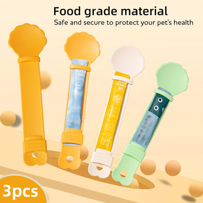 🐱🥄 Cuchara Dispensadora de Snacks – Exprime y Alimenta a tu Gato Sin Ensuciar, Ideal para Mimos, Entrenamiento y Medicinas 💊💖