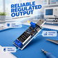 ⚡🔧 Módulo Fuente USB Ajustable – Controla Voltaje y Amperaje, Pantalla Digital y Protección para tus Proyectos Electrónicos 🛠️📟