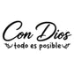 ✨🚗 Calcomanía Frase Inspiradora en Español – Motivación Diaria, Resistente al Agua y al Sol, Fácil de Pegar 💪🌈