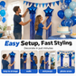🎉 50% OFF ⭐ Kit de Globo Estrella con Cortina Metálica – Fondo Perfecto para Fotos de Cumpleaños y Fiestas Temáticas 📸✨