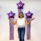 🎉 50% OFF ⭐ Kit de Globo Estrella con Cortina Metálica – Fondo Perfecto para Fotos de Cumpleaños y Fiestas Temáticas 📸✨