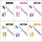 ✨ Bolígrafo para decoración de uñas DIY – Set de 12 rotuladores curvos para manicura 💅🎨