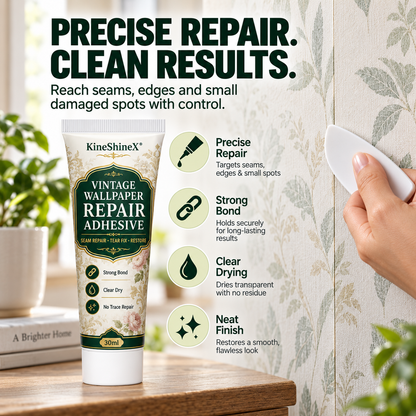 🖼️✨ Adhesivo Reparador para Papel Tapiz Vintage – Vuelve a Pegar Bordes y Esquinas Sueltas sin Desmontar ni Cambiar el Rollo Completo 🏠💪