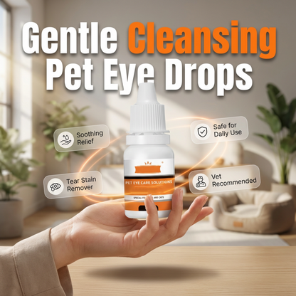 🐶💧 Gotas Limpiadoras para Ojos de Mascotas – Elimina Lagrimeo, Legañas y Manchas de Lágrimas, Cuidado Suave para Perros y Gatos ✨👁️